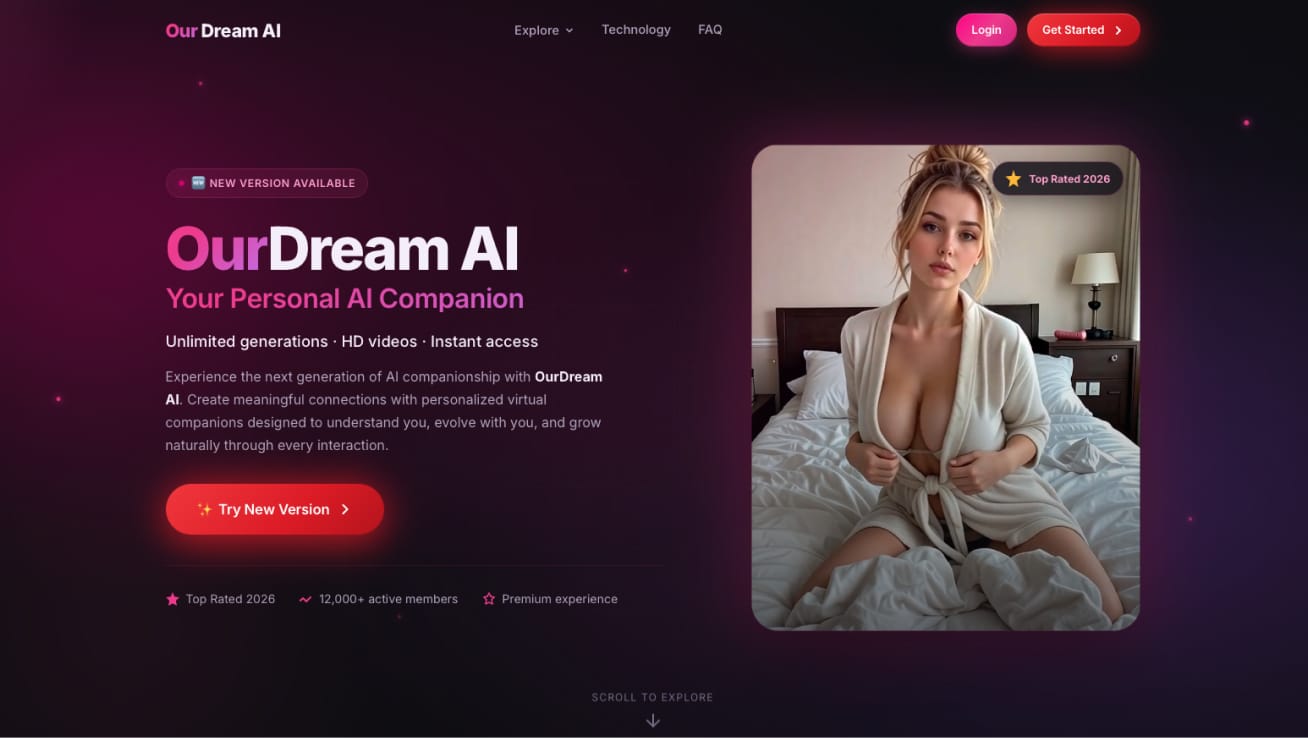 OurDream AI homepage
